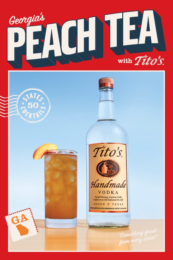 Tito Tea Peach Tea - Tito’s Handmade Vodka