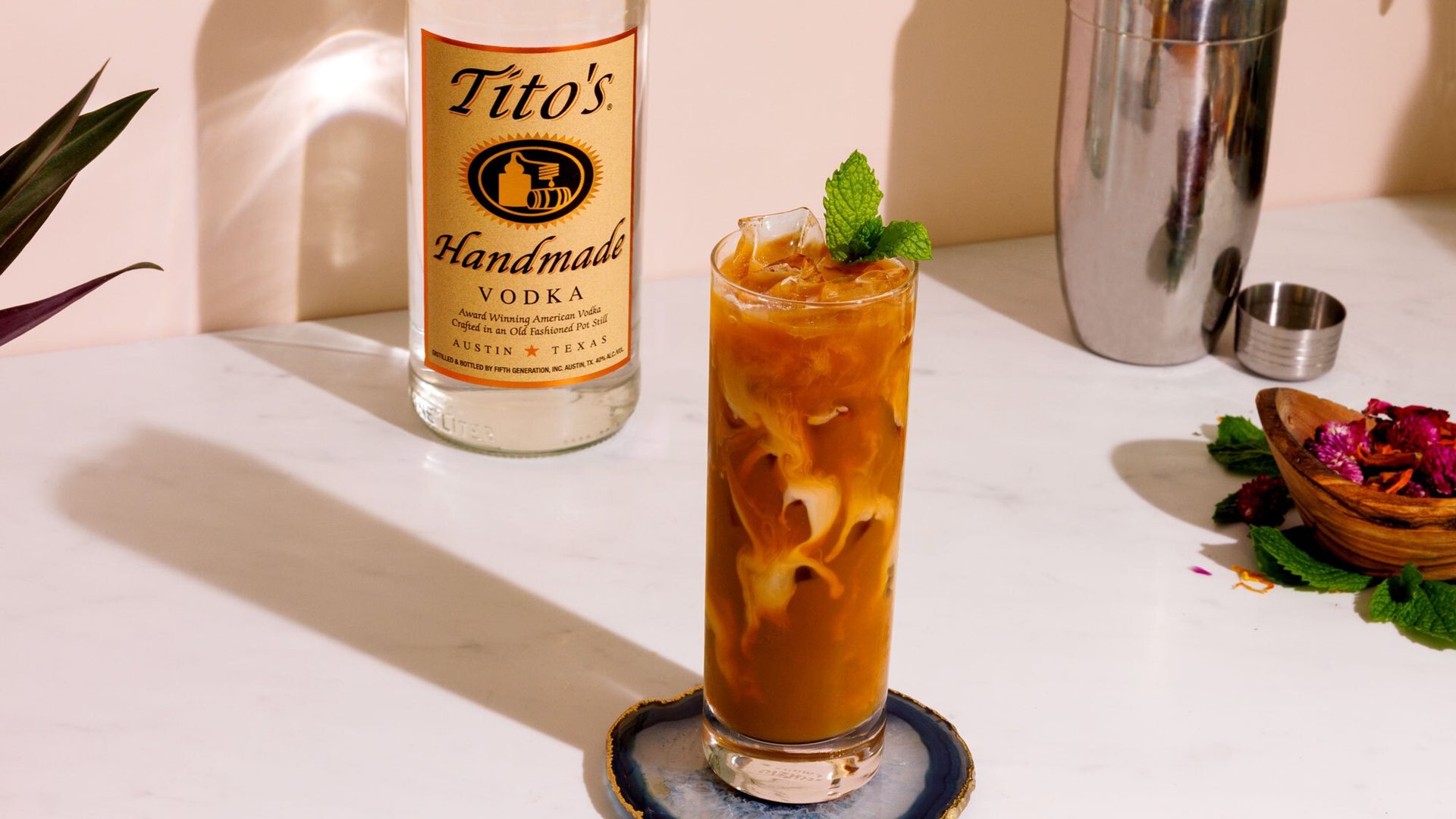 Tito Tea Tito’s Thai Tea Martini - Tito’s Handmade Vodka